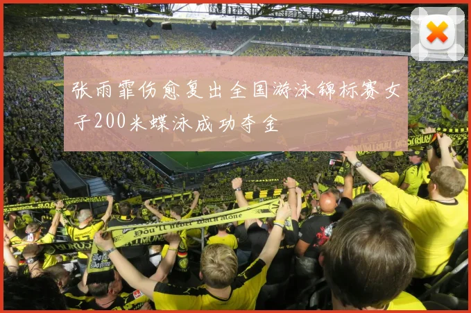 张雨霏伤愈复出全国游泳锦标赛女子200米蝶泳成功夺金